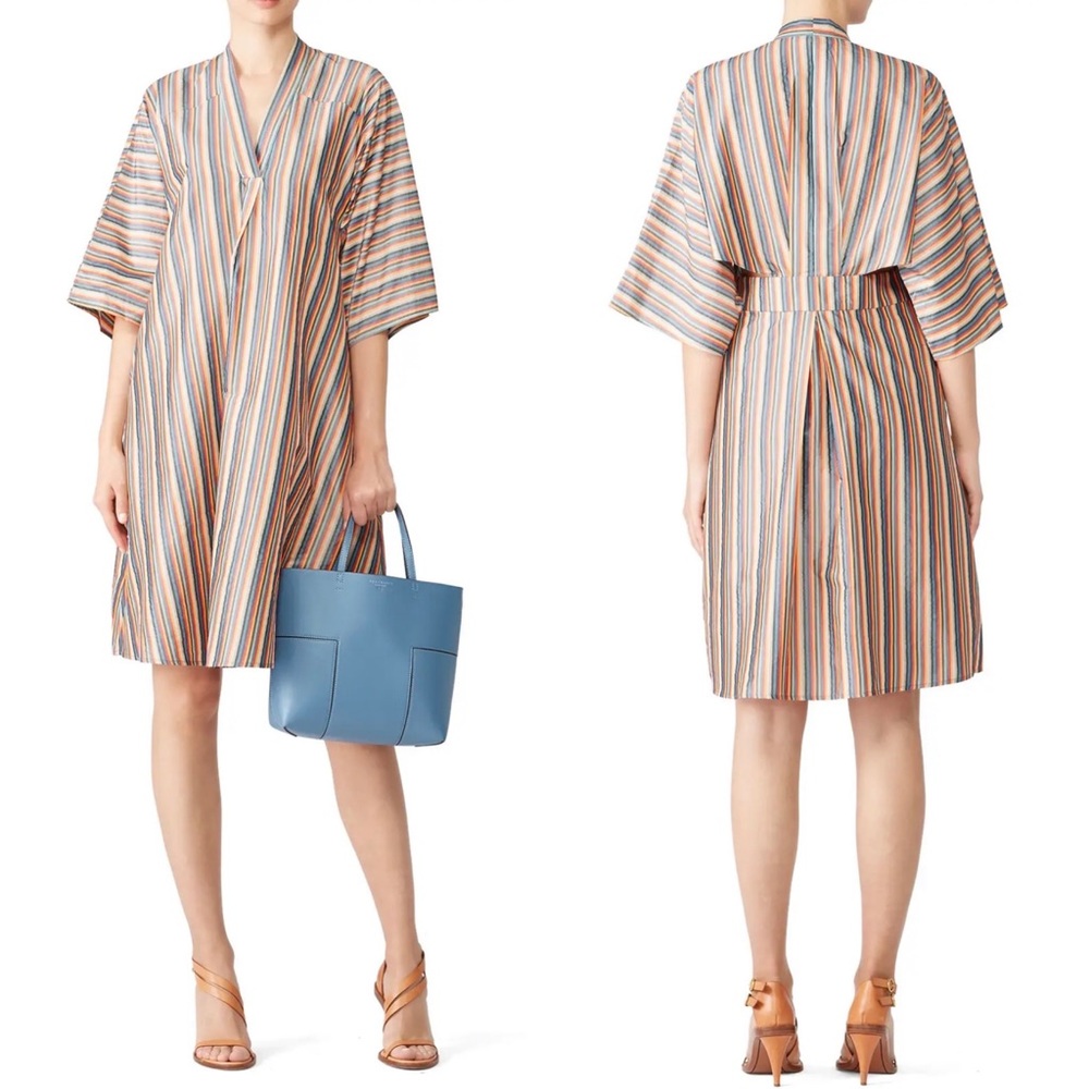 Striped Multicolor Dress (Candy Striper) Tome Oversized